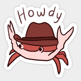 Cowboy crab Sticker